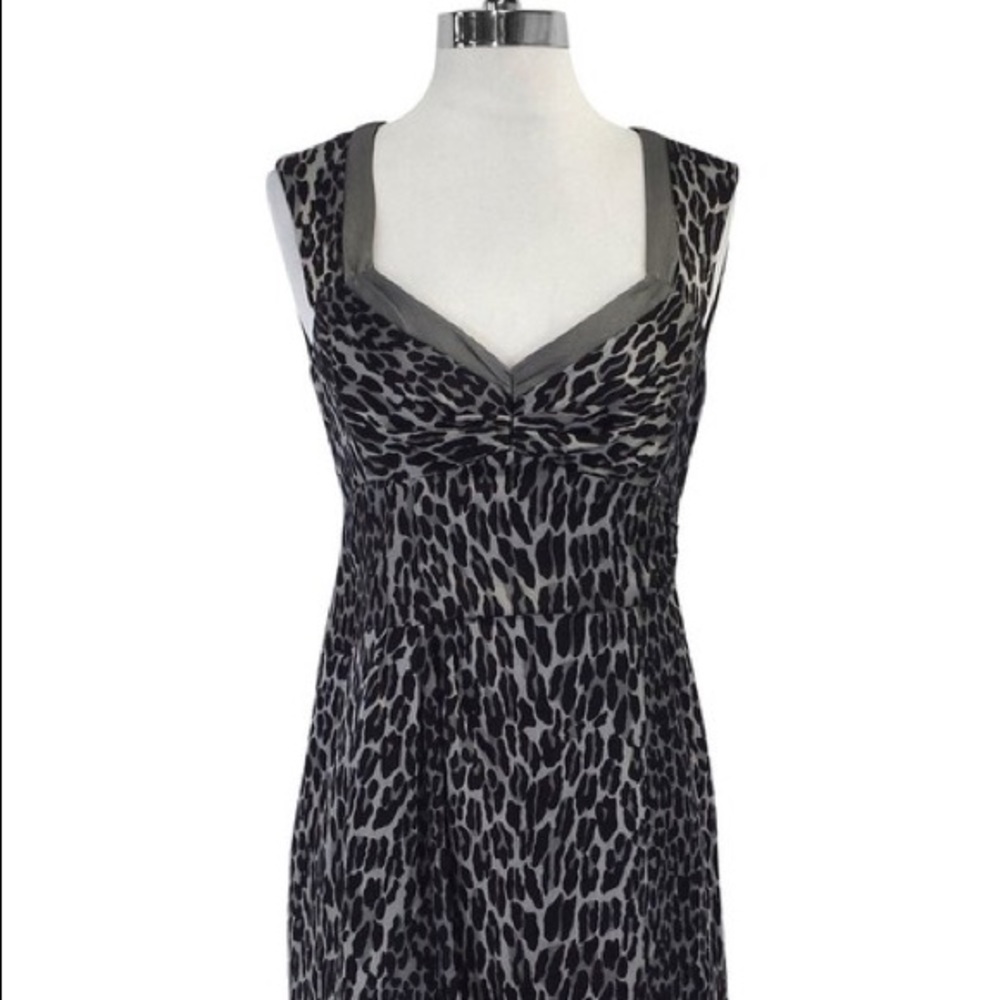 Nanette Lepore Grey Silk Leopard Dress 2